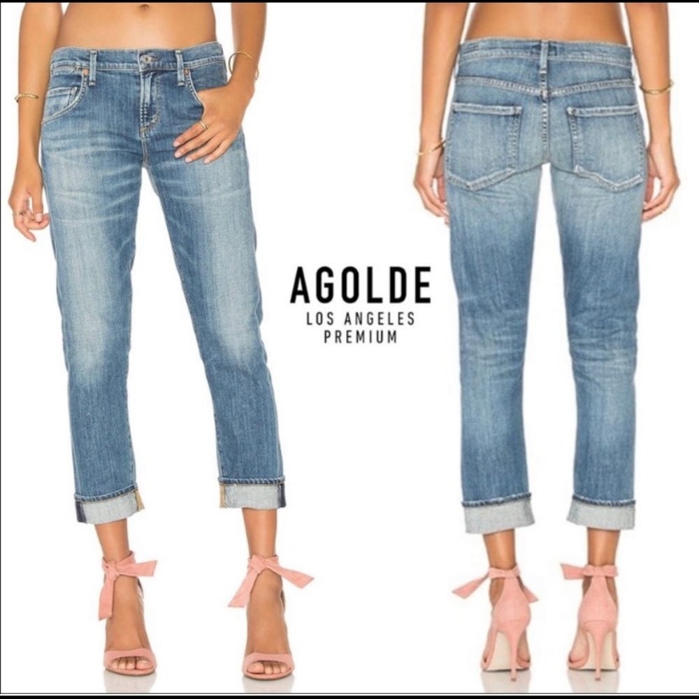 Agolde jeans Isabel slim boyfriend ankle in Morrissey Wash size 28